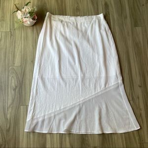 NWT Chico's Linen Chifon on Hem Skirt Size 3